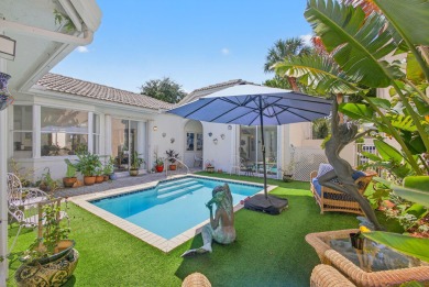 Rarely available single-story courtyard home perfectly situated on  in Florida - for sale on GolfHomes.com, golf home, golf lot