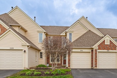 Gorgeous three-bedroom, 2.5-bath Hamptons townhome with on Fox Run Golf Links in Illinois - for sale on GolfHomes.com, golf home, golf lot