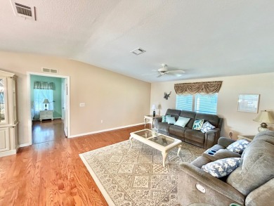 This spacious FULLY furnished mobile home, located in the on Sun n Lake Golf and Country Club in Florida - for sale on GolfHomes.com, golf home, golf lot