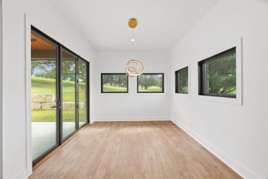 Stylish Hill Country contemporary home backing up to the #1 tee on Apple Rock Golf Course - Horseshoe Bay in Texas - for sale on GolfHomes.com, golf home, golf lot