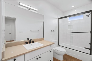 Stylish Hill Country contemporary home backing up to the #1 tee on Apple Rock Golf Course - Horseshoe Bay in Texas - for sale on GolfHomes.com, golf home, golf lot