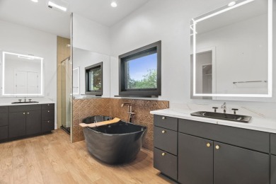 Stylish Hill Country contemporary home backing up to the #1 tee on Apple Rock Golf Course - Horseshoe Bay in Texas - for sale on GolfHomes.com, golf home, golf lot