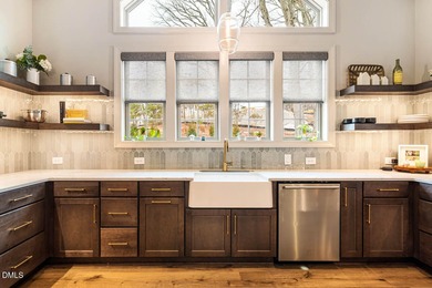 Stunning custom ''Brighton Farmhouse'' by Homes By Dickerson in on Croasdaile Country Club in North Carolina - for sale on GolfHomes.com, golf home, golf lot