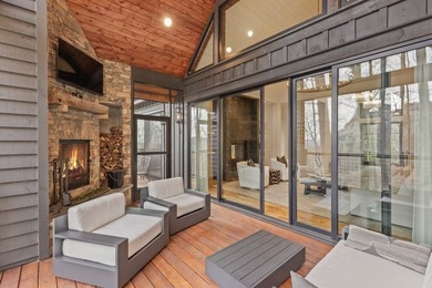 Completed in 2021, this beautifully crafted mountain home offers on Cullasaja Club in North Carolina - for sale on GolfHomes.com, golf home, golf lot