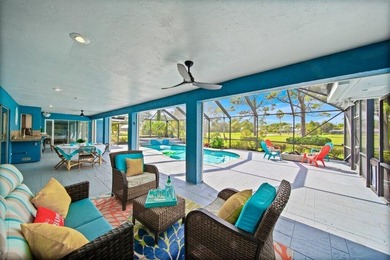 This 4BR/3BA CBS pool home sits on a private 1-acre cul-de-sac on Evergreen Club in Florida - for sale on GolfHomes.com, golf home, golf lot