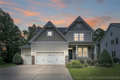 Inside the gates of Anderson Creek Club, this elegant home sits on Anderson Creek Golf Club in North Carolina - for sale on GolfHomes.com, golf home, golf lot