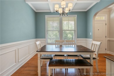Inside the gates of Anderson Creek Club, this elegant home sits on Anderson Creek Golf Club in North Carolina - for sale on GolfHomes.com, golf home, golf lot