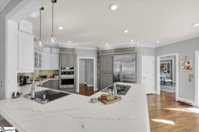 Sophisticated Entertainer's Retreat Overlooking Thornblade's on Thornblade Club in South Carolina - for sale on GolfHomes.com, golf home, golf lot
