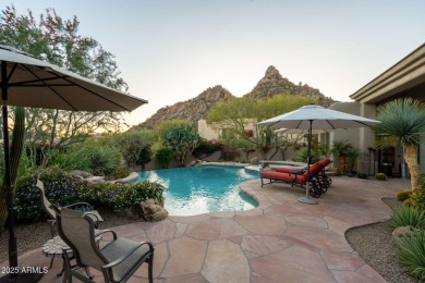 Set within The Heights of the prestigious guard-gated community on Desert Highlands Golf Club in Arizona - for sale on GolfHomes.com, golf home, golf lot
