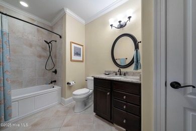 Experience the luxury of coastal living in this 4 bedroom, 4.5 on Compass Pointe Golf Course in North Carolina - for sale on GolfHomes.com, golf home, golf lot