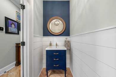 Experience the luxury of coastal living in this 4 bedroom, 4.5 on Compass Pointe Golf Course in North Carolina - for sale on GolfHomes.com, golf home, golf lot