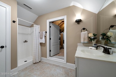 Experience the luxury of coastal living in this 4 bedroom, 4.5 on Compass Pointe Golf Course in North Carolina - for sale on GolfHomes.com, golf home, golf lot