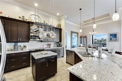 Custom-Built Waterfront Home with 307 Feet of Panoramic Water on Palmetto-Pine Country Club in Florida - for sale on GolfHomes.com, golf home, golf lot