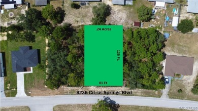 A 1/4 of an acre homesite in Citrus Springs. No HOA fees, but a on Pine Ridge Community Golf and Country Club in Florida - for sale on GolfHomes.com, golf home, golf lot