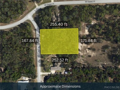 Build your dream home on this beautiful one-acre lot in Beverly on Pine Ridge Community Golf and Country Club in Florida - for sale on GolfHomes.com, golf home, golf lot