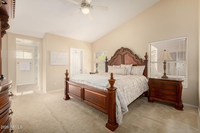 Turn-key! This popular Augusta floorplan is tucked away in a on Tuscany Falls At Pebble Creek in Arizona - for sale on GolfHomes.com, golf home, golf lot