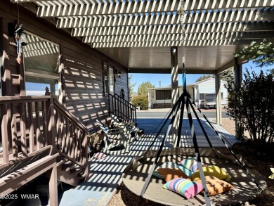 Come check this corner lot property out! This park model has on Juniper Ridge R.V. Golf Resort in Arizona - for sale on GolfHomes.com, golf home, golf lot