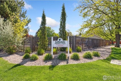 Enjoy easy main-floor living in this 2-bedroom, 1-bath end-unit on Collindale Golf Course in Colorado - for sale on GolfHomes.com, golf home, golf lot