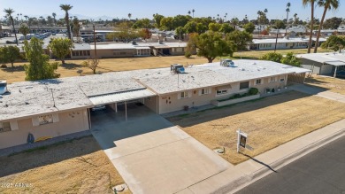 Full time residents and winter visitors will both love this move on Sun City South Golf Course in Arizona - for sale on GolfHomes.com, golf home, golf lot