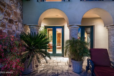 Masterfully crafted concrete custom home with timeless Old World on Desert Mountain Club - Apache Golf Course in Arizona - for sale on GolfHomes.com, golf home, golf lot