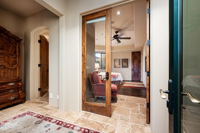 Masterfully crafted concrete custom home with timeless Old World on Desert Mountain Club - Apache Golf Course in Arizona - for sale on GolfHomes.com, golf home, golf lot