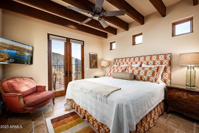 Masterfully crafted concrete custom home with timeless Old World on Desert Mountain Club - Apache Golf Course in Arizona - for sale on GolfHomes.com, golf home, golf lot