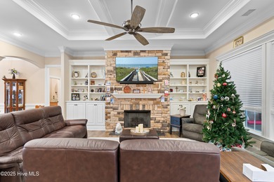 This stunning, custom-built home by Douglas Builders is ready on Ocean Ridge Plantation in North Carolina - for sale on GolfHomes.com, golf home, golf lot