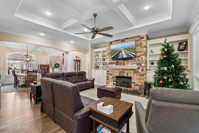 This stunning, custom-built home by Douglas Builders is ready on Ocean Ridge Plantation in North Carolina - for sale on GolfHomes.com, golf home, golf lot