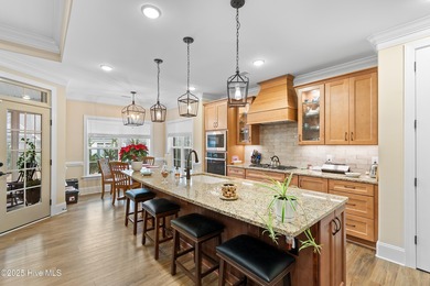 This stunning, custom-built home by Douglas Builders is ready on Ocean Ridge Plantation in North Carolina - for sale on GolfHomes.com, golf home, golf lot