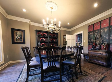 Stunning Custom Home in Ridgepointe With Golf Course Views on RidgePointe Country Club in Arkansas - for sale on GolfHomes.com, golf home, golf lot