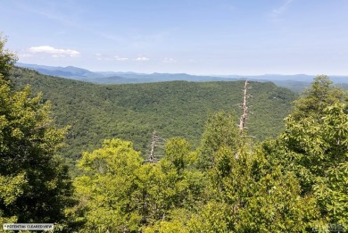 Captivating long-range views of the Blue Ridge Mountains await! on Lake Toxaway Country Club in North Carolina - for sale on GolfHomes.com, golf home, golf lot