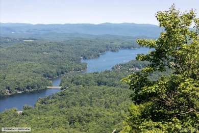 Captivating long-range views of the Blue Ridge Mountains await! on Lake Toxaway Country Club in North Carolina - for sale on GolfHomes.com, golf home, golf lot