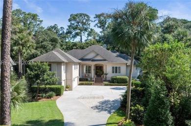 This stunning residence in the private Long Cove Club boasts on Long Cove Club in South Carolina - for sale on GolfHomes.com, golf home, golf lot