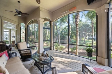 This stunning residence in the private Long Cove Club boasts on Long Cove Club in South Carolina - for sale on GolfHomes.com, golf home, golf lot