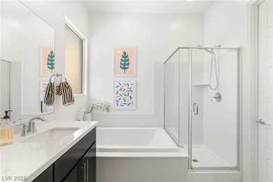 Experience elevated desert living in this beautifully upgraded on Reflection Bay Golf Club in Nevada - for sale on GolfHomes.com, golf home, golf lot