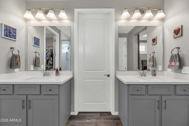 Enjoy panoramic mountain views and Phoenix skyline sunrises from on Verrado Golf Club  in Arizona - for sale on GolfHomes.com, golf home, golf lot