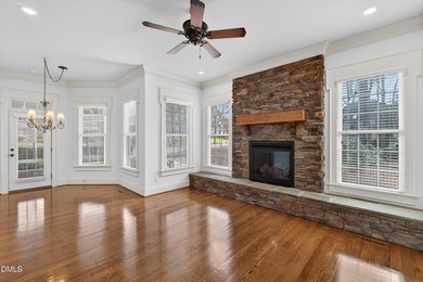 This stunning Heritage home built by Homes By Dickerson offers a on Heritage Golf Club in North Carolina - for sale on GolfHomes.com, golf home, golf lot