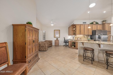 This immaculate, well-maintained home is nestled in a quiet on Tuscany Falls At Pebble Creek in Arizona - for sale on GolfHomes.com, golf home, golf lot