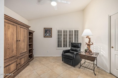 This immaculate, well-maintained home is nestled in a quiet on Tuscany Falls At Pebble Creek in Arizona - for sale on GolfHomes.com, golf home, golf lot