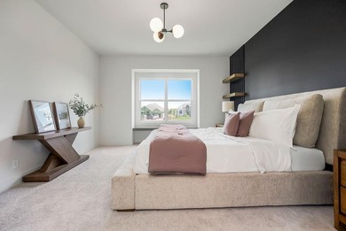 This new reverse 1.5-story Somerset plan by Elevate Design + on Heritage Park Golf Course in Kansas - for sale on GolfHomes.com, golf home, golf lot