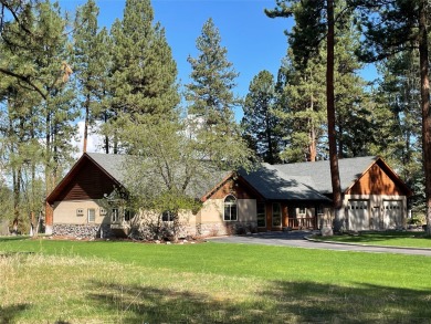 Beautiful open concept single level custom home overlooking the on Double Arrow Lodge in Montana - for sale on GolfHomes.com, golf home, golf lot
