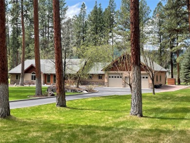 Beautiful open concept single level custom home overlooking the on Double Arrow Lodge in Montana - for sale on GolfHomes.com, golf home, golf lot