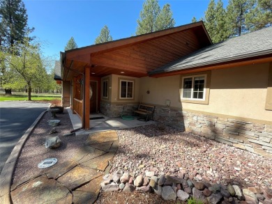 Beautiful open concept single level custom home overlooking the on Double Arrow Lodge in Montana - for sale on GolfHomes.com, golf home, golf lot