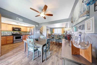 Beautifully maintained 4-bed, 3-bath tri-level townhome in gated on Dobson Ranch Municipal Golf Course in Arizona - for sale on GolfHomes.com, golf home, golf lot