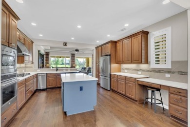 Step into this beautifully appointed two-bedroom, two and a half on Wildhorse Golf Club of Robson Ranch in Texas - for sale on GolfHomes.com, golf home, golf lot