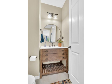Step into this beautifully appointed two-bedroom, two and a half on Wildhorse Golf Club of Robson Ranch in Texas - for sale on GolfHomes.com, golf home, golf lot