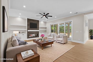 This beautifully crafted new construction home by Kirk Pigford on Thistle Golf Club in North Carolina - for sale on GolfHomes.com, golf home, golf lot