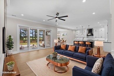 This beautifully crafted new construction home by Kirk Pigford on Thistle Golf Club in North Carolina - for sale on GolfHomes.com, golf home, golf lot