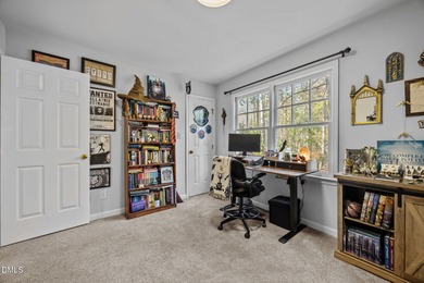 Perfectly tucked inside a quiet cul-de-sac, this move-in ready on Hedingham Golf and Athletic Club in North Carolina - for sale on GolfHomes.com, golf home, golf lot