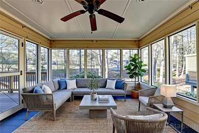 Nestled along the 5th fairway, this beautifully positioned home on Country Club of Roswell in Georgia - for sale on GolfHomes.com, golf home, golf lot